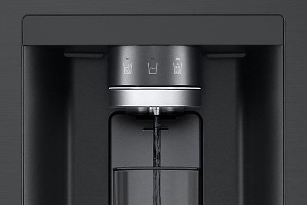  Modern kitchen interior with InstaView fridge